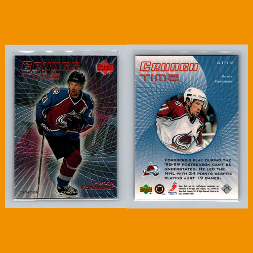 Peter Forsberg Lot 6 Hockey Cards 1996 Zenith Colorado Avalanche Set Collection - Picture 4 of 8