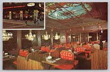 Postcard New York New York Split View Wolfs 6th Ave Restaurant and Delicatessen