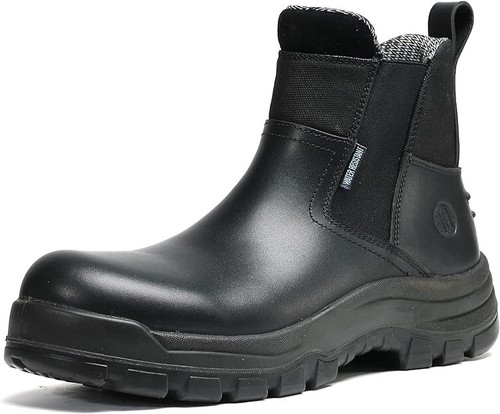 Weiche Spitze wasserdicht rutschfest Sicherheit statisch ableitend Herren Arbeitsstiefel - Bild 1 von 8