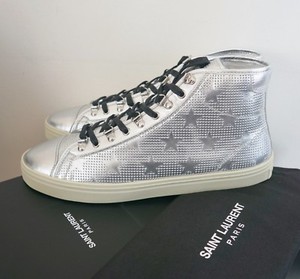 saint laurent silver shoes