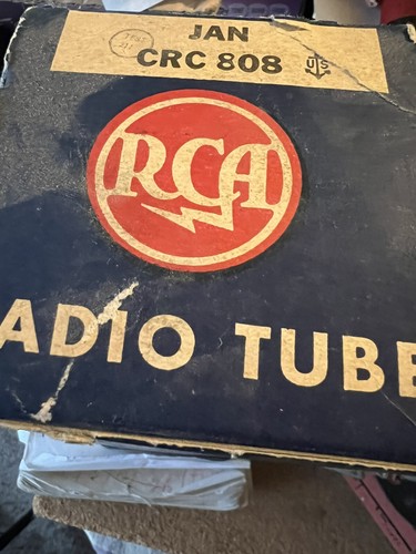 Old Tube 808 Wartime Triode Transmission Shinning Filament Electube Fin On Anode - Picture 5 of 13