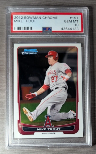 2012 Bowman Chrome - Mike Trout #157 PSA 10