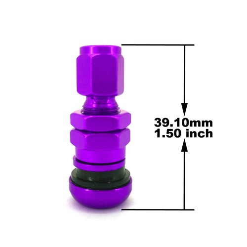4x UNIVERSAL PURPLE FORGED ALUMINUM VALVE STEM CAPS WHEELS RIMS FOR VOLK RACING - Picture 5 of 7