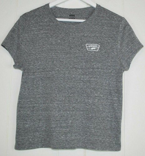 Vans Youth Large L T-Shirt Graphic Tee Gray White Skateboard CA NY Since 1966  - Picture 1 of 3