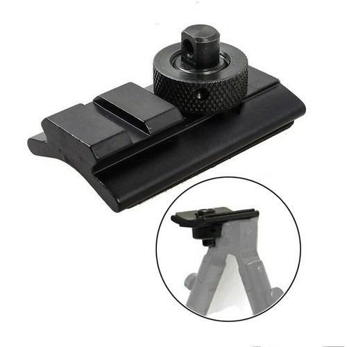 Tactical Compact Spring Return Hunting Rifle 6 Inch Bipod Picatinny Rail Mount - Picture 13 of 16