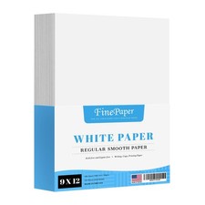 9" x 12" White Regular Paper – Multipurpose Office Paper for Copy, Printing a...