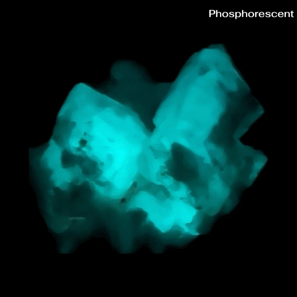 Cristales de fluorita verde fosforescentes ULTRA RAROS de alta calidad SKARDU, PAKISTÁN Foto 3 de 4