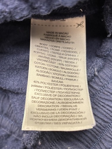 Polo Ralph Lauren Navy Sweatshirt Polo Bear Dress Size Girls Small (7) - Picture 7 of 10