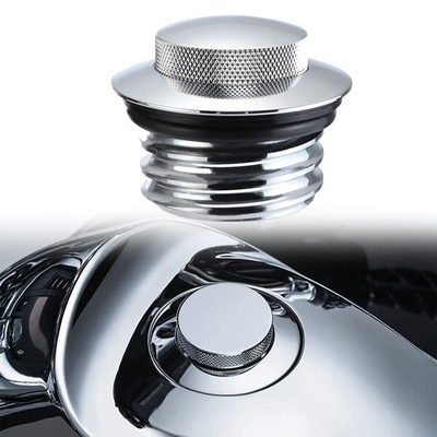 #ad #ad Pop up Tank Gas Cap Chrome Vented Flush Mount CNC Cap Fuel for Harley $11.49