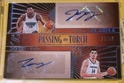 Panini Silhouette Passing The Torch Dual Auto Gold 01/10 Jaren Jackson/Zach Edey