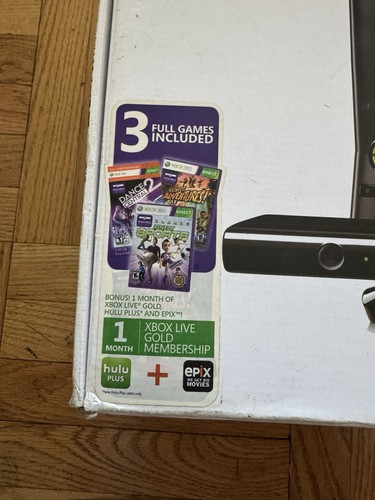 Xbox 360 E 250GB Kinect Holiday Value Bundle 3 Games Opened Box - Picture 2 of 12