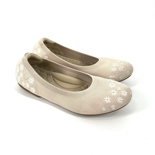 Vivaia Claire Ballerinas Schuhe Größe 8,5 EU 39,5 Beige Blumen Stretch Komfort - Bild 2 von 12