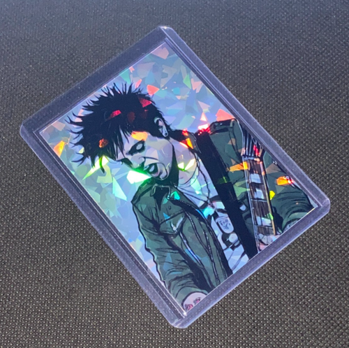 Billie Joe Armstrong Green Day Custom Refractor Holographic Prizmatic Card - Picture 2 of 4
