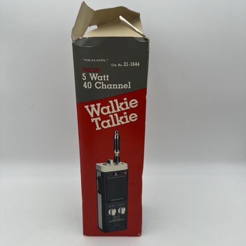 Realistic TRC-217 Walkie Talkie 40 Channel Transceiver 5 Watts Radio Shack - Picture 1 of 7