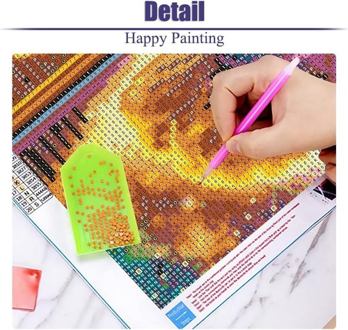 Diamond Painting Kit DIY 5D Full Drill Rhinestone Art for Adults Kids Home Decor - Picture 6 of 7