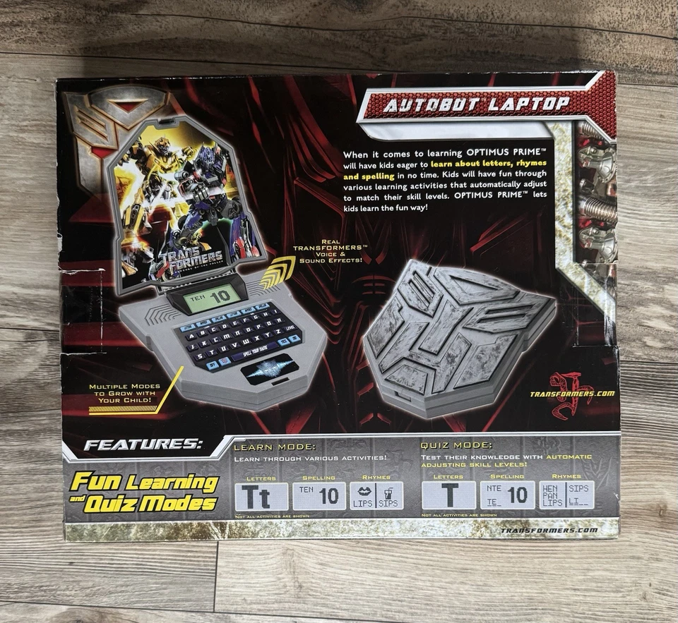 2009 Transformers Revenge of the Fallen Autobot Laptop 💻 BRAND NEW & SEALED!! - Image 3 of 4