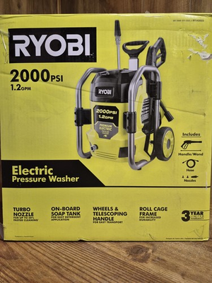 #ad Ryobi RY142022VNM 2000 PSI Cold Water Pressure Washer $99.99