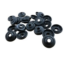 Pack 100 Black Spat Washers for Cladding and Roof Sheet Fixings