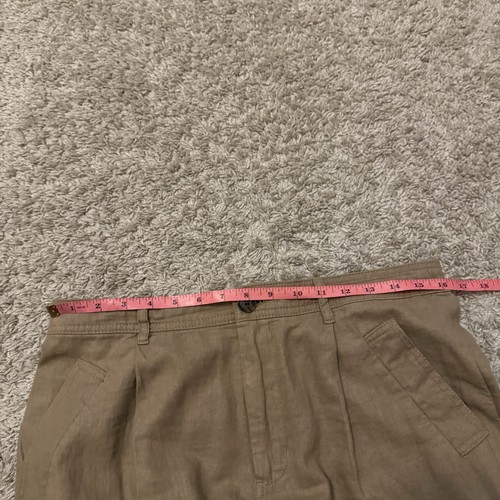 A New Day Linen Cargo Pants Women’s 8 Brown 32x28 Soft Relaxed Fit - Picture 4 of 10