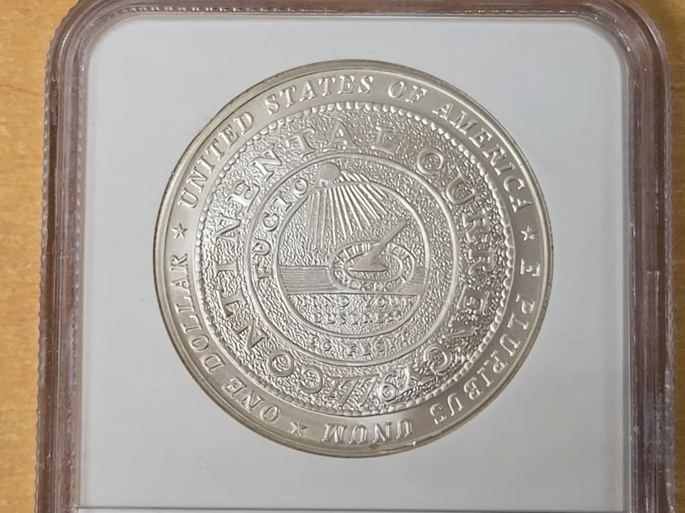 2006 P Ben Franklin Founding Father Commemorative Silver Dollar NGC MS69 MS 69 - Image 3 of 4