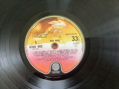 New Wave LP 1977 Vertigo Punk New Wave Various Ramones NEW YORK DOLLS VG+/G+ - Picture 5 of 7