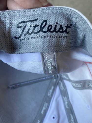 Sombrero Titleist Tour Cuerda Blanco/Negro Ajustable Snapback PROV1 FJ - Imagen 10 de 10