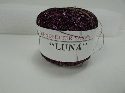 Trendsetter Yarns Luna Sequin Purple 25g Made in Turkey Novelty Yarn