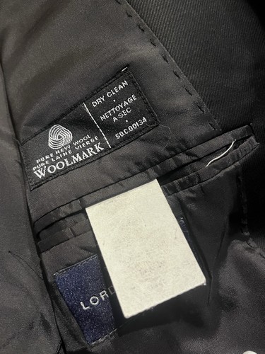 Calvin Klein Blazer Mens Size 40R Wool Black Suit Jacket Sport Coat - Picture 4 of 8