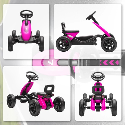 Pedal Go Kart for Kids 2-5 Years with Silent EVA Wheels in Various Colours - Picture 15 of 24
