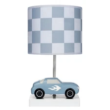 Lambs & Ivy Little Racer Hand Painted Car/Transportation Lamp w/ Shade and Bulb