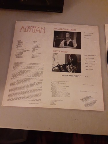 Malcolm Dalglish & Grey Larsen – The First Of Autumn (LP, 1978) NM/EX, Tested - Picture 2 of 4