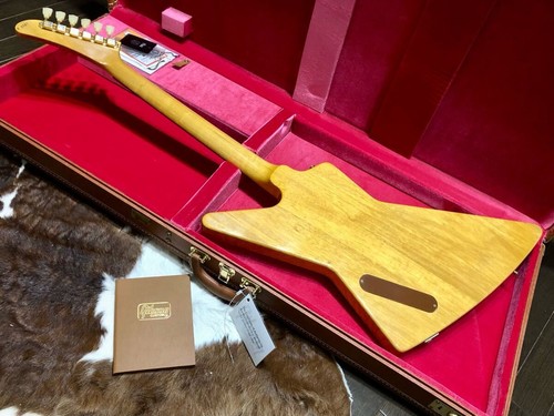 Domestic First Year 2021 Gibson Custom Shop 1958 Korina Explorer Corina White - Picture 2 of 10