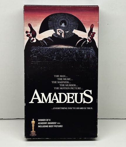 Amadeus VHS 1984 1993 Video Tape Slipcover Case Nearly New! Buy 2 Get 1 Free!