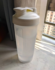 Clear & White Plastic Bottle More Than 800ml Reusable Flip Lock Top
