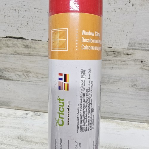 New CRICUT Window Cling Red Roll 12” x 48” Sealed - Picture 6 of 7