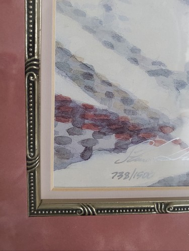 Steve Hanks The Cat's Lair Framed & Matted #738 Limited Edition Print 32" x 23" - Picture 3 of 10