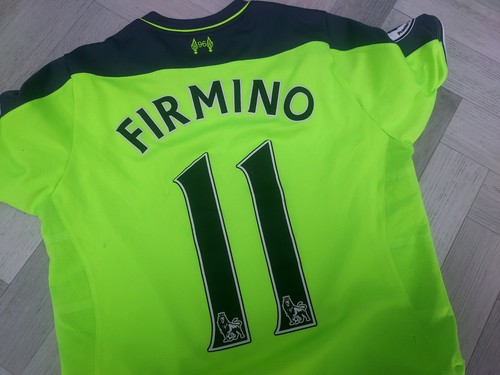Camiseta New Balance Liverpool FC 2016/17 VISITANTE #11 Firmino / PEQUEÑA HOMBRE - Imagen 6 de 7