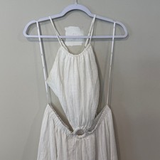 Lulus Follow Your Bliss White Maxi Cut Out Beach Dress Size XL  2241
