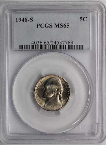 1948-S Jefferson Nickel PCGS MS65 - Bild 2 von 4