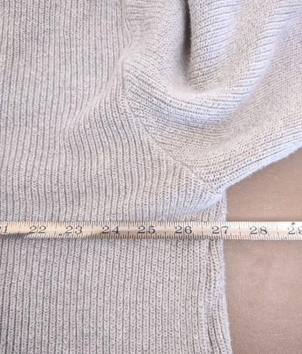 Vintage LL Bean Pullover Herren 2X lang Henley hellgrau Grobstrick Made in USA - Bild 6 von 8