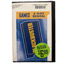 Blockbuster Game Rental Case & PS1 Mary-Kate & Ashley Crush Course RARE HTF