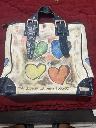 Elena Girardi Exotic Italian Leather Tote - Made In Italy - Picture 1 of 8