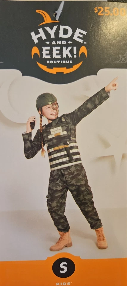 Disfraz de Halloween soldado del ejército para niños nuevo con etiquetas mono con accesorios 4-7 pequeño  Foto 3 de 4