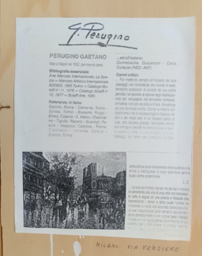 Gaetano Perugino (Napoli 1932) dipinto olio su legno epoca XX secolo - Foto 11 di 13