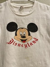 Vintage 1960s Disneyland Googly Eye Mickey Mouse T Shirt. Child Size 14