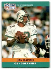 1990 Pro Set #181 Dan Marino Miami Dolphins