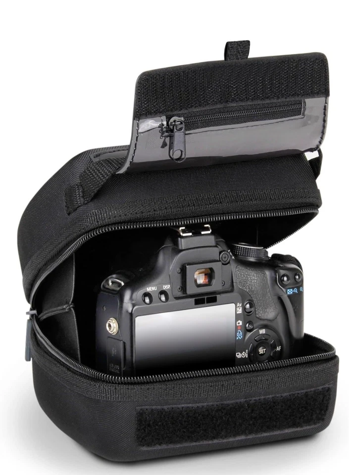 Estuche rígido para cámara DSLR GEAR (negro) interior acolchado 6,5” x 5,75” x 4,5” Foto 2 de 4