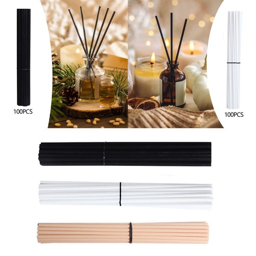 100Pcs Diffuser Sticks Set Essential Oil Sticks Component Replacement for Living - Picture 1 of 21