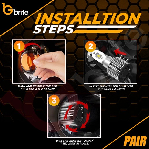 2x CSP H15 LED Headlight Bulbs Kit 12000 Lumens Canbus DRL Ford Transit Custom - Picture 5 of 12