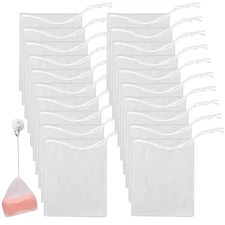 Mozeat Lens 20 PCS Exfoliating Mesh Soap Saver Pouch Bag Bag... 